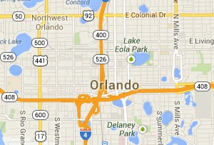 Driving Distance from Orlando